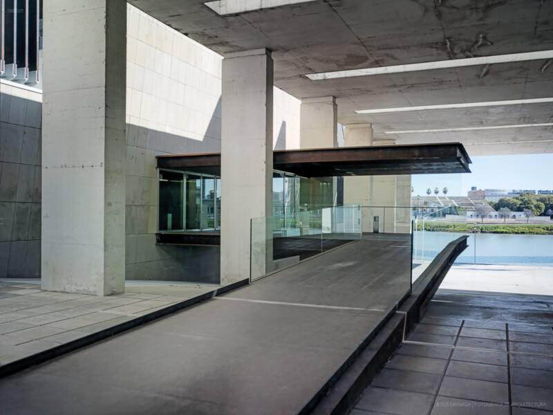 Refurbishment of the Navigation Pavilion in Seville, Spain. Guillermo Vázquez Consuegra. Spain. Photograph by Jesús Granada.