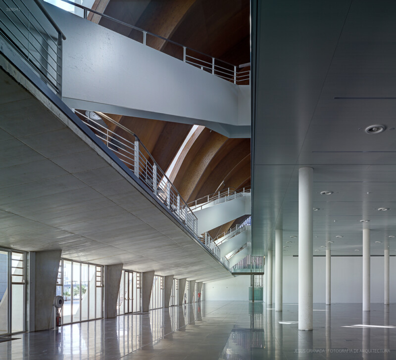Refurbishment of the Navigation Pavilion in Seville, Spain. Guillermo Vázquez Consuegra. Spain. Photograph by Jesús Granada.