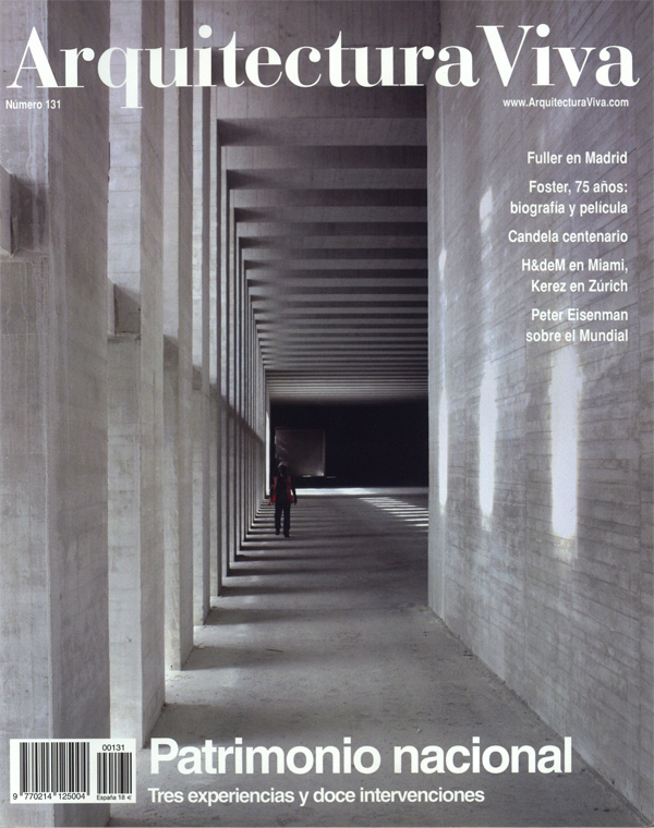 Arquitectura Viva # 131. Photography by Jesus Granada.