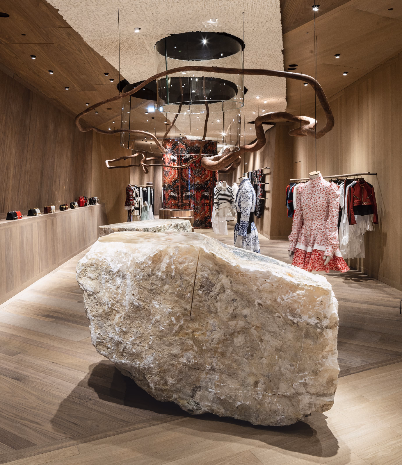 Alexander McQueen Store on Old Bond Street, London. Smiljan Radić. Photography by Jesús Granada