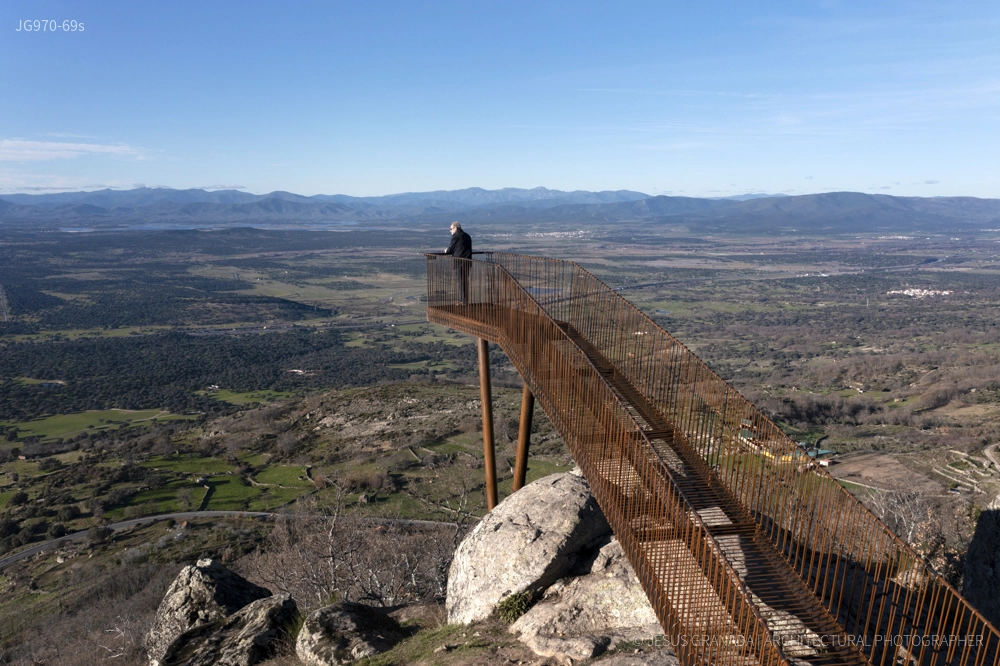 Landscape Viewpoint of the Castle in Cabezabellosa, Spain | Acid architecture