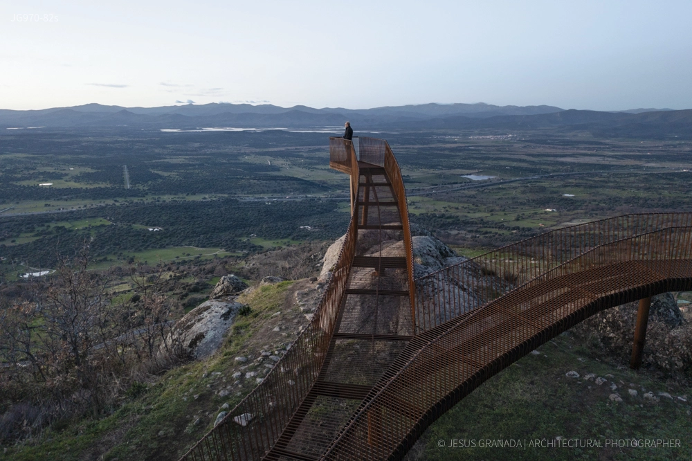 Landscape Viewpoint of the Castle in Cabezabellosa, Spain | Acid architecture