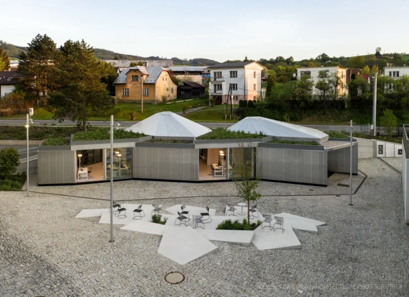 Modular office research center in Vizovice, Czech Republic | Chybik-Kristof architects + Koma modular