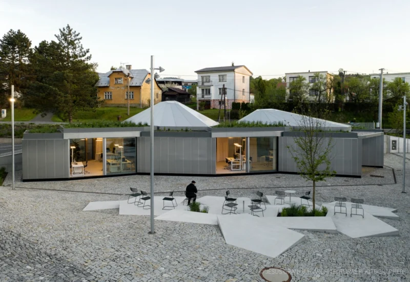 Modular office research center in Vizovice, Czech Republic | Chybik-Kristof architects + Koma modular