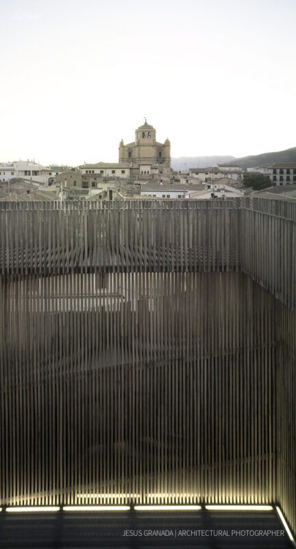 Tribute tower in Huéscar (Granada), Spain.