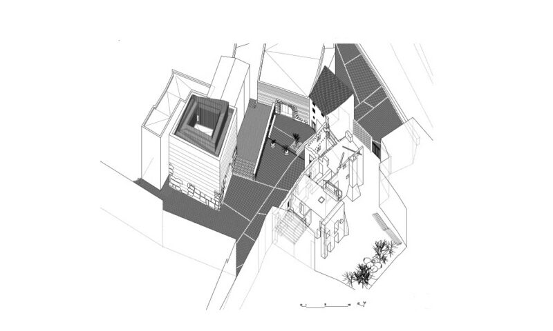 Tribute tower in Huéscar (Granada), Spain.