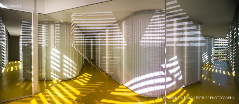 Vegas Altas Congress and Exhibition Center, Villanueva de la Serena (Spain). Pancorbo, De Villar, Chacón, Martín. Photograph by Jesús Granada.