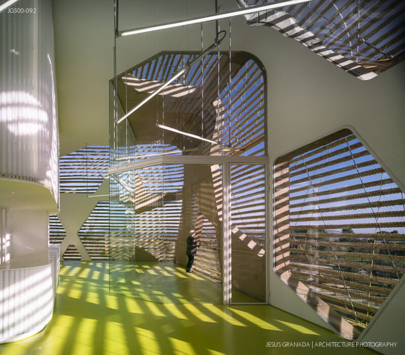 Vegas Altas Congress and Exhibition Center, Villanueva de la Serena (Spain). Pancorbo, De Villar, Chacón, Martín. Photograph by Jesús Granada.