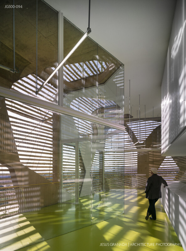 Vegas Altas Congress and Exhibition Center, Villanueva de la Serena (Spain). Pancorbo, De Villar, Chacón, Martín. Photograph by Jesús Granada.