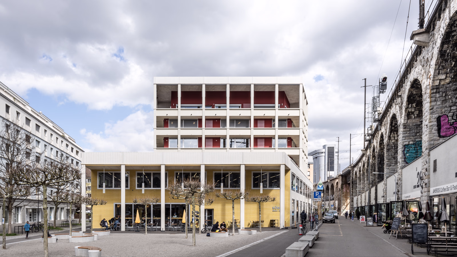 St Jakob Foundation in Zurich. Caruso St John. Switzerland. Photography by Jesús Granada.