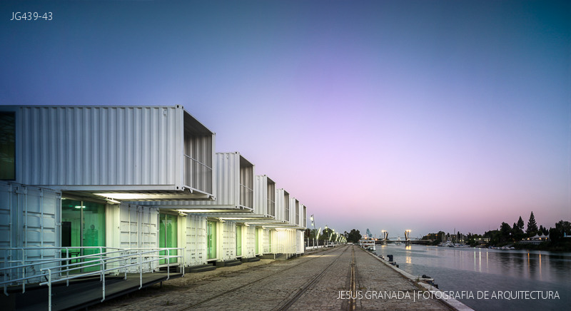 terminal de cruceros sevilla muelle delicias hombre de piedra contendores buro4 andalucia arquitectura jg439 43