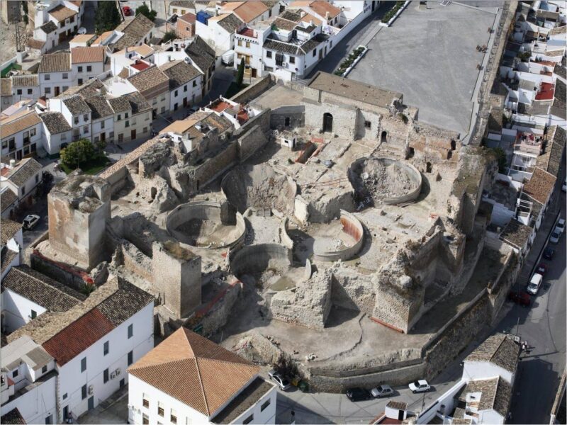Imagen aérea del Castillo de Baena (Córdoba)