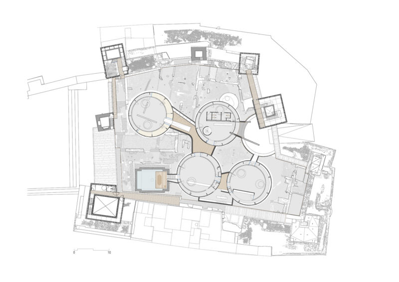 Planta cubierta seccionada