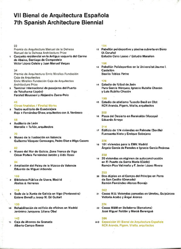 Bienal Arquitectura 7th spanish
