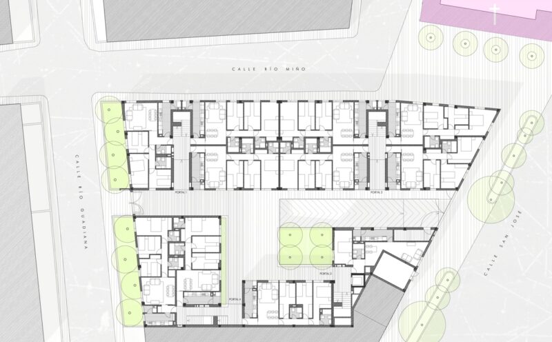 Viviendas públicas junto al cementerio de Chipiona