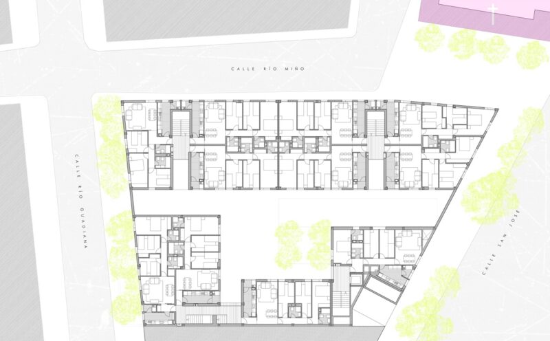 Viviendas públicas junto al cementerio de Chipiona