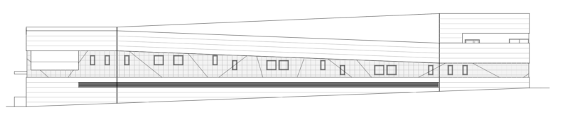 Alzado Calle peatonal
