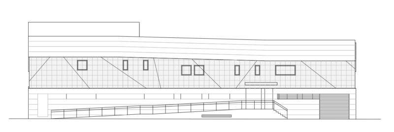 Alzado calle trasera