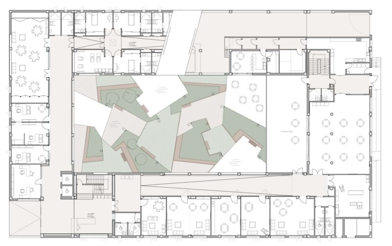 Planta Baja con líneas