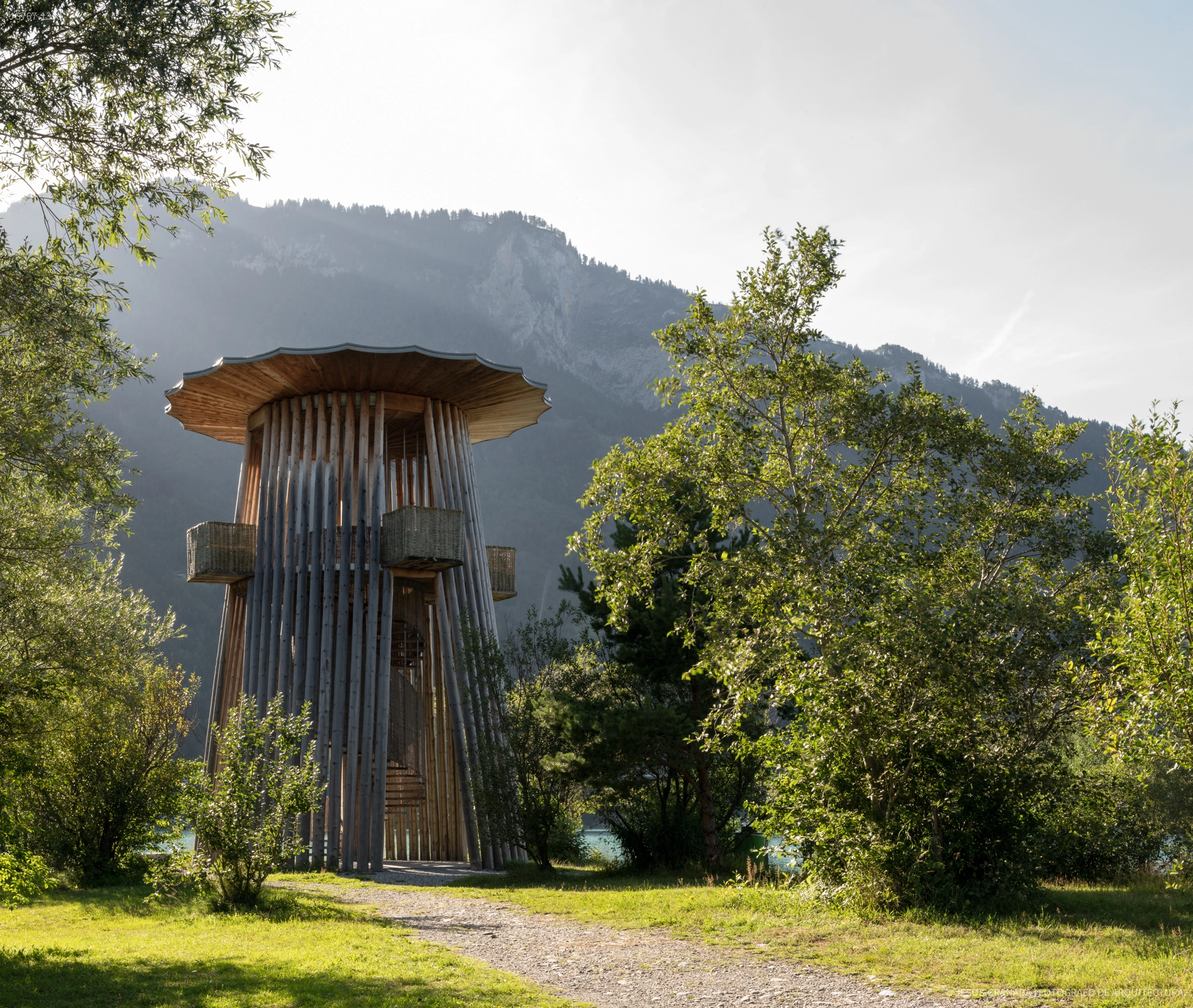 Torre Mirador sobre el Delta del Reus ,Seedorf-Aldorf, Suiza
