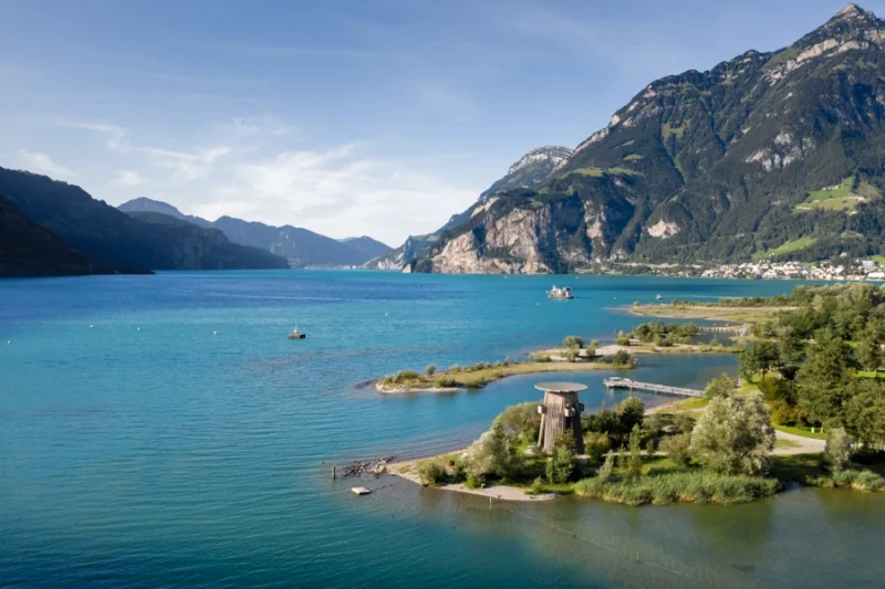 Torre Mirador sobre el Delta del Reus, Seedorf-Aldorf, Suiza